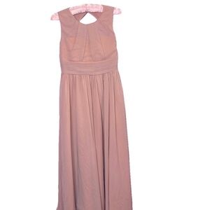 🌷 Blush Pink Formal Chiffon Open Back Sleeveless Dress 🌷 NWOT